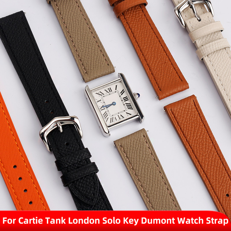 Cartier Watch Tank - حزام ساعة للرجال والنساء، مقاسات 14،