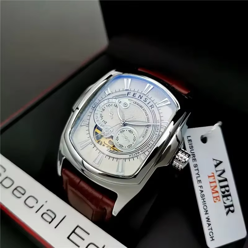 Omega Watch Constellation - ساعة رجالية أنيقة بتصميم بانك، بمينا