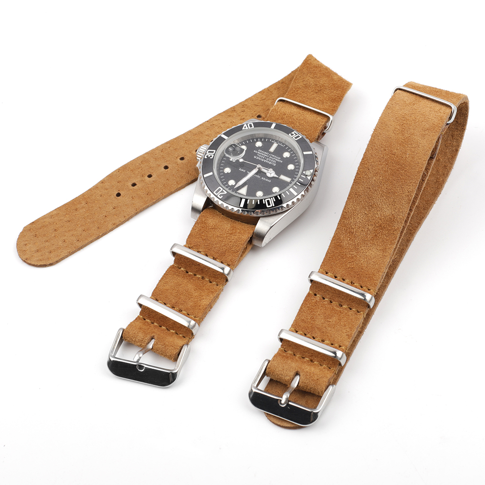 لينة الرجعية الجلد المدبوغ حزا - مراجعة Suede Strap Watch وسعره
