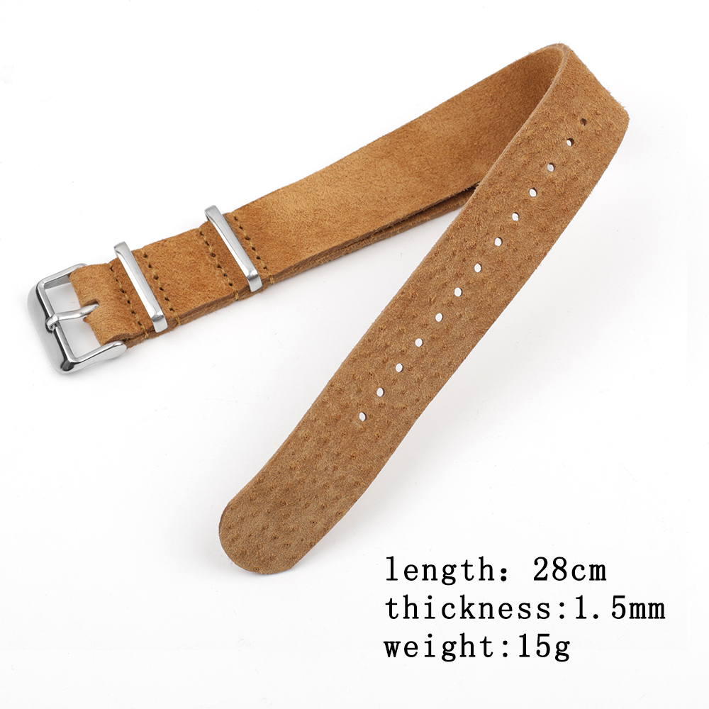 لينة الرجعية الجلد المدبوغ حزا - مراجعة Suede Strap Watch وسعره