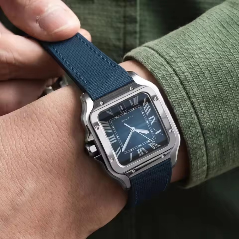حزام ساعة مناسب لساعة كارتييه  - مراجعة Cartier Watch Santos وسعره