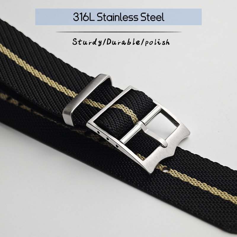 حزام ساعة من النايلون 20 مللي  - مراجعة Nato Strap Nylon وسعره